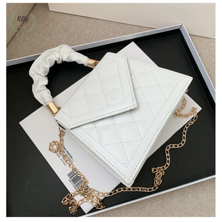 túi xách nữ 🍓 𝐇𝐎𝐓 𝟐𝟎𝟐𝟏 🍓 Túi đeo chéo nữ phối tay nhăn ,quai xích phong cách trẻ trung năng động | BigBuy360 - bigbuy360.vn