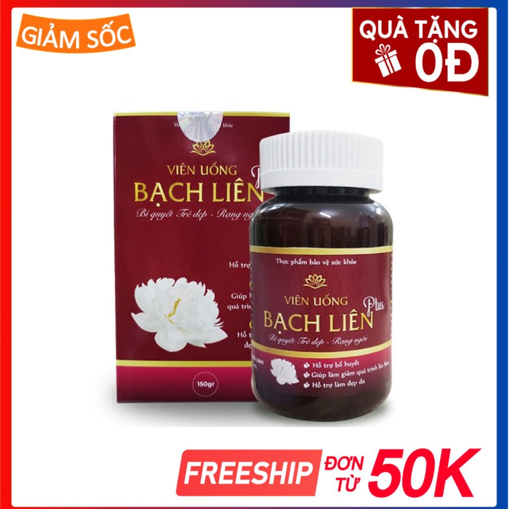 Viên uống Bạch Liên Plus điều hòa nội tiết tố, chống lão hóa da