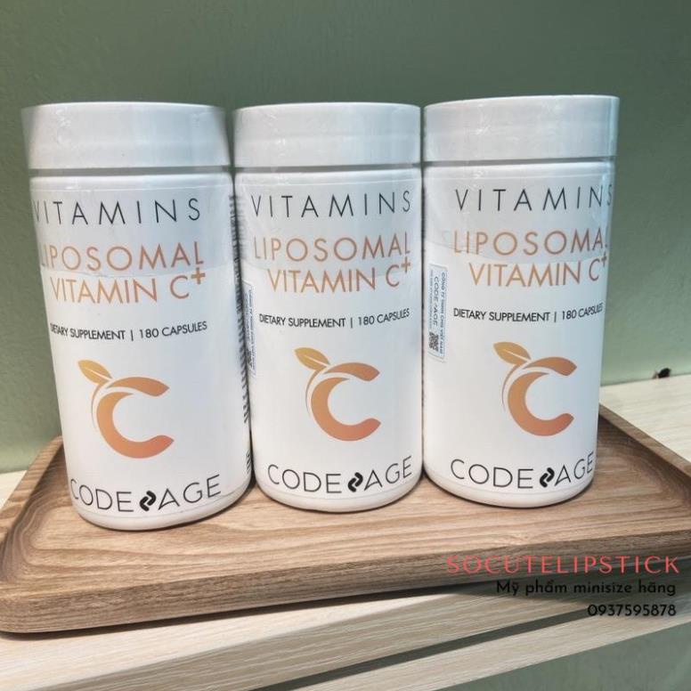 Viên Uống Liposomal Vitamin C CodeAge 180 viên hàng chính hãng
