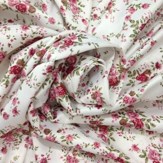 Vải lụa hoa hồng nhí