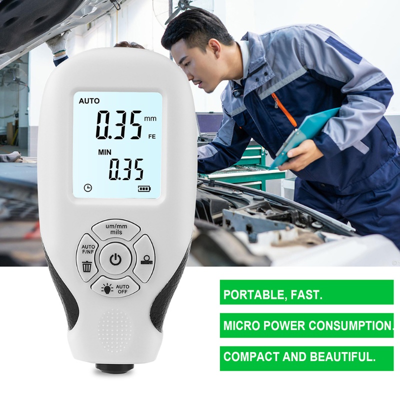 Đồng Hồ Đo Độ Dày Sơn Kỹ Thuật Số Cho Xe Sử Dụng 0.01mm 1mil