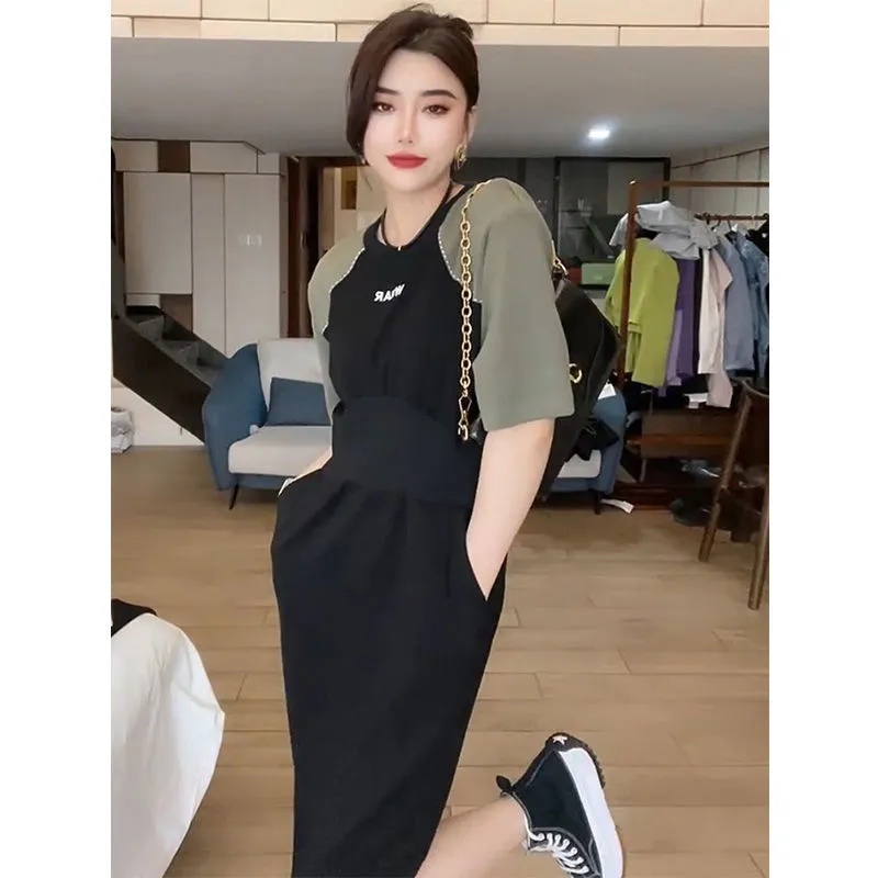 Phong Cách Hàn Quốc Phụ Nữ Mùa Hè Thời Trang Mới Váy Thanh Lịch