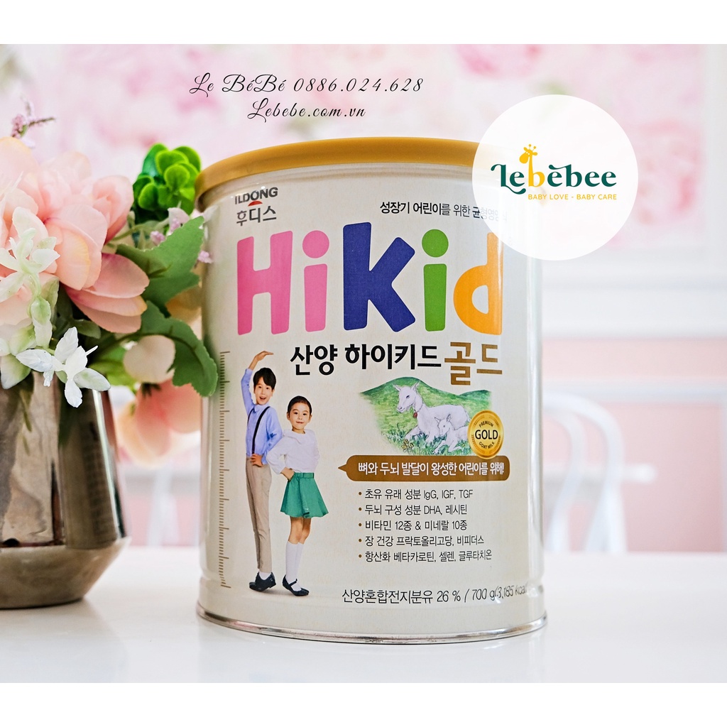 Sữa Hikid dê nhập khẩu cao cấp cho bé 700g có tem phụ