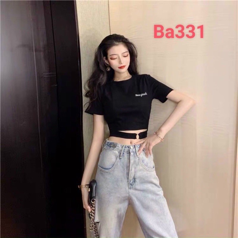 ÁO CROPTOP THÊU KHOEN
