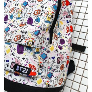Balo Thời Trang BTS BT21 (Tặng Kèm 1 Phần Quà Khi Mua Balo)
