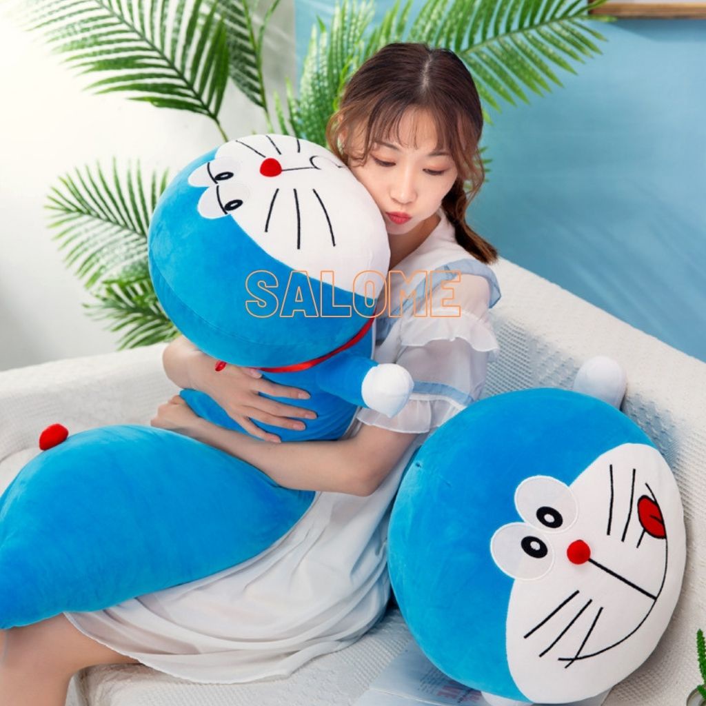 Gấu Bông Doraemon Nằm Size 1m tphcm, Gấu Bông Doremon To, Kiểu Dáng Cute, Thú Nhồi Bông doremon Cute Dễ Thương Đẹp