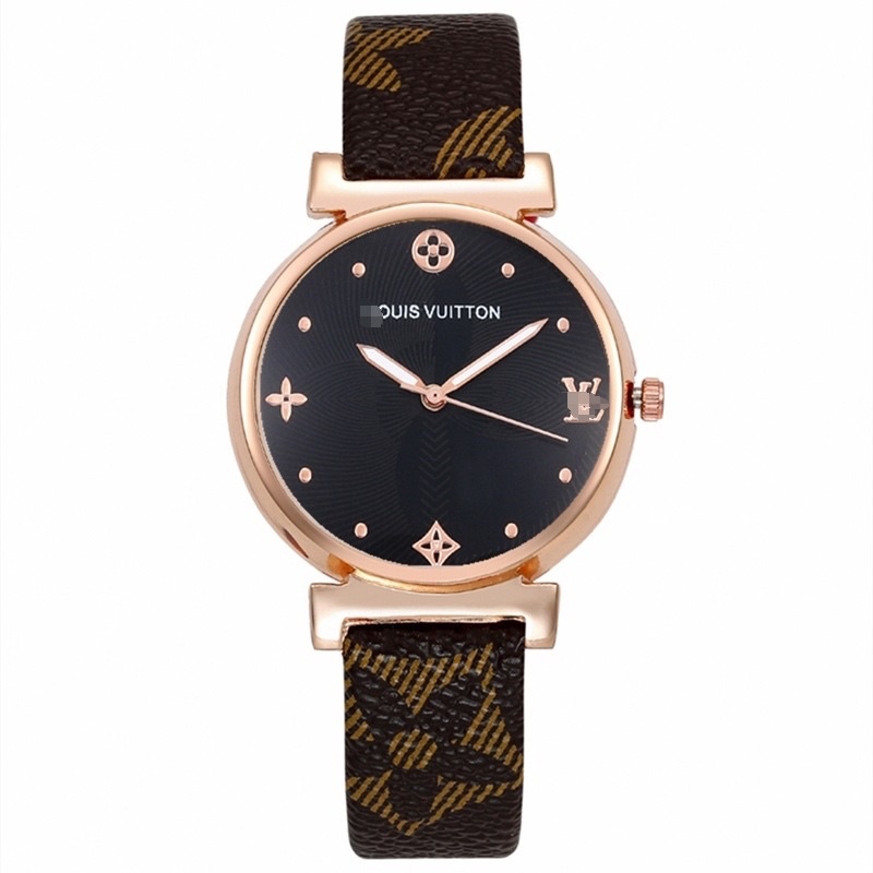 Đồng hồ nữ đeo tay Rus dây da in thời trang | BigBuy360 - bigbuy360.vn
