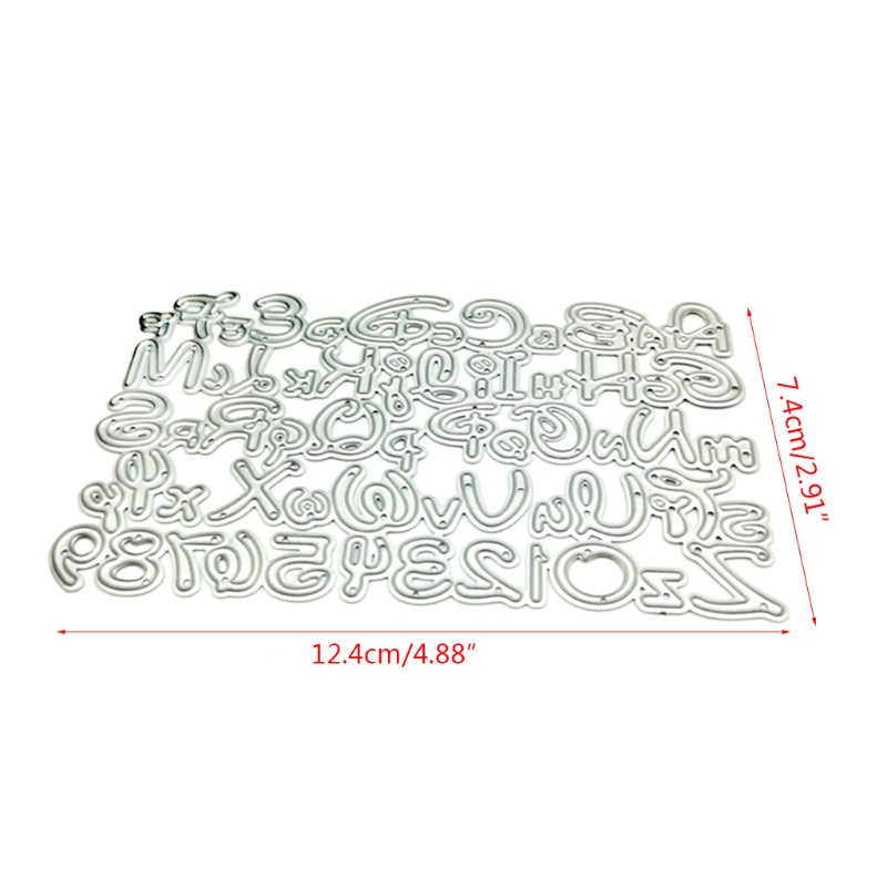 Khuôn Cắt Giấy Kim Loại Hình Chữ Cái Và Số Độc Đáo