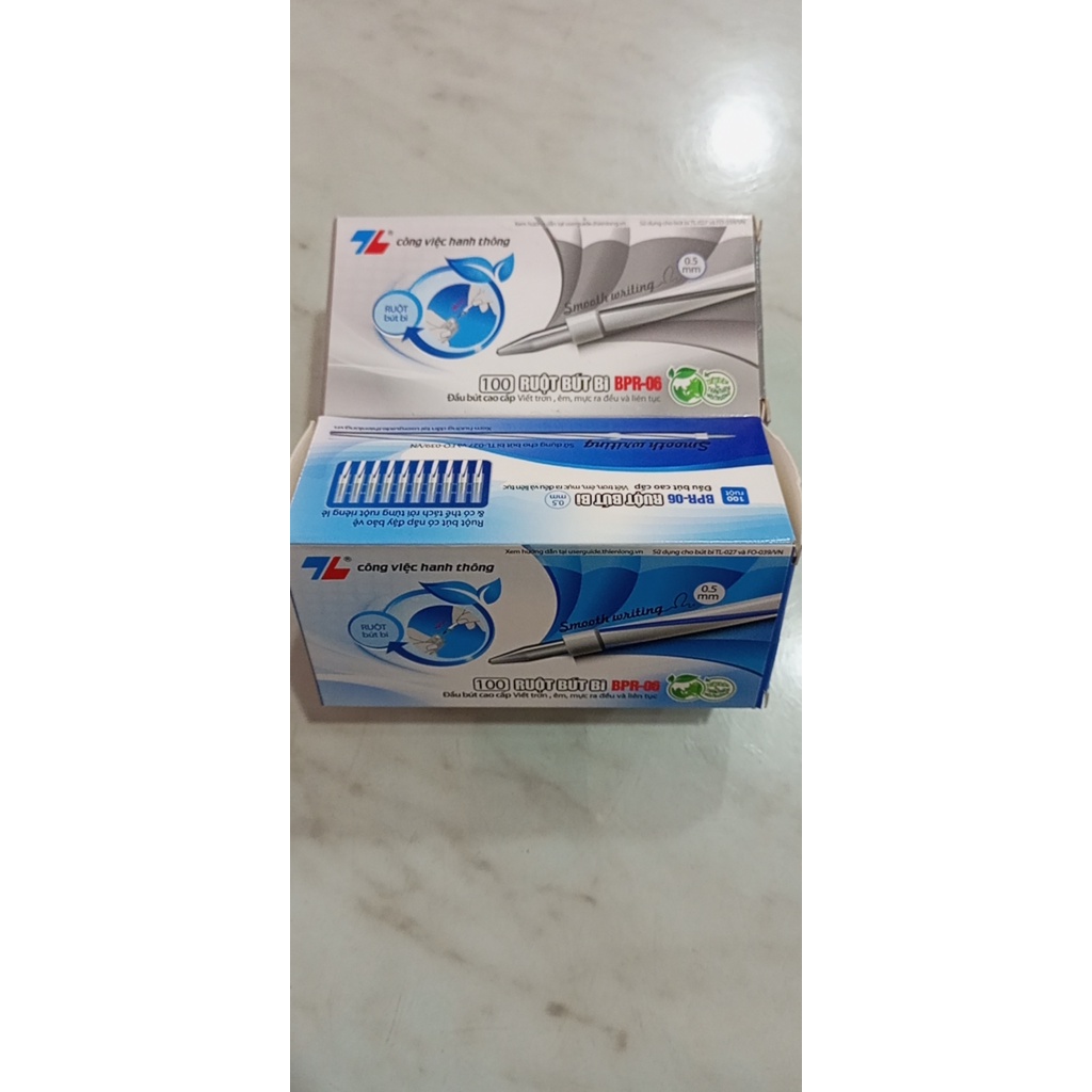 Ruột bút bi Thiên Long BPR-06 kẻ sọc ngòi 0.5mm - Viết trơn, êm, mực ra đều và liên tục - 1 cái