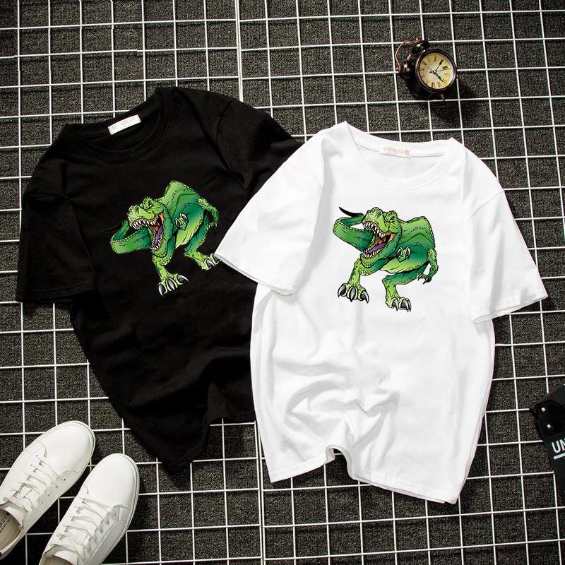 Áo thun unisex form rộng khủng long T Rex vải dày mịn 2019T1740