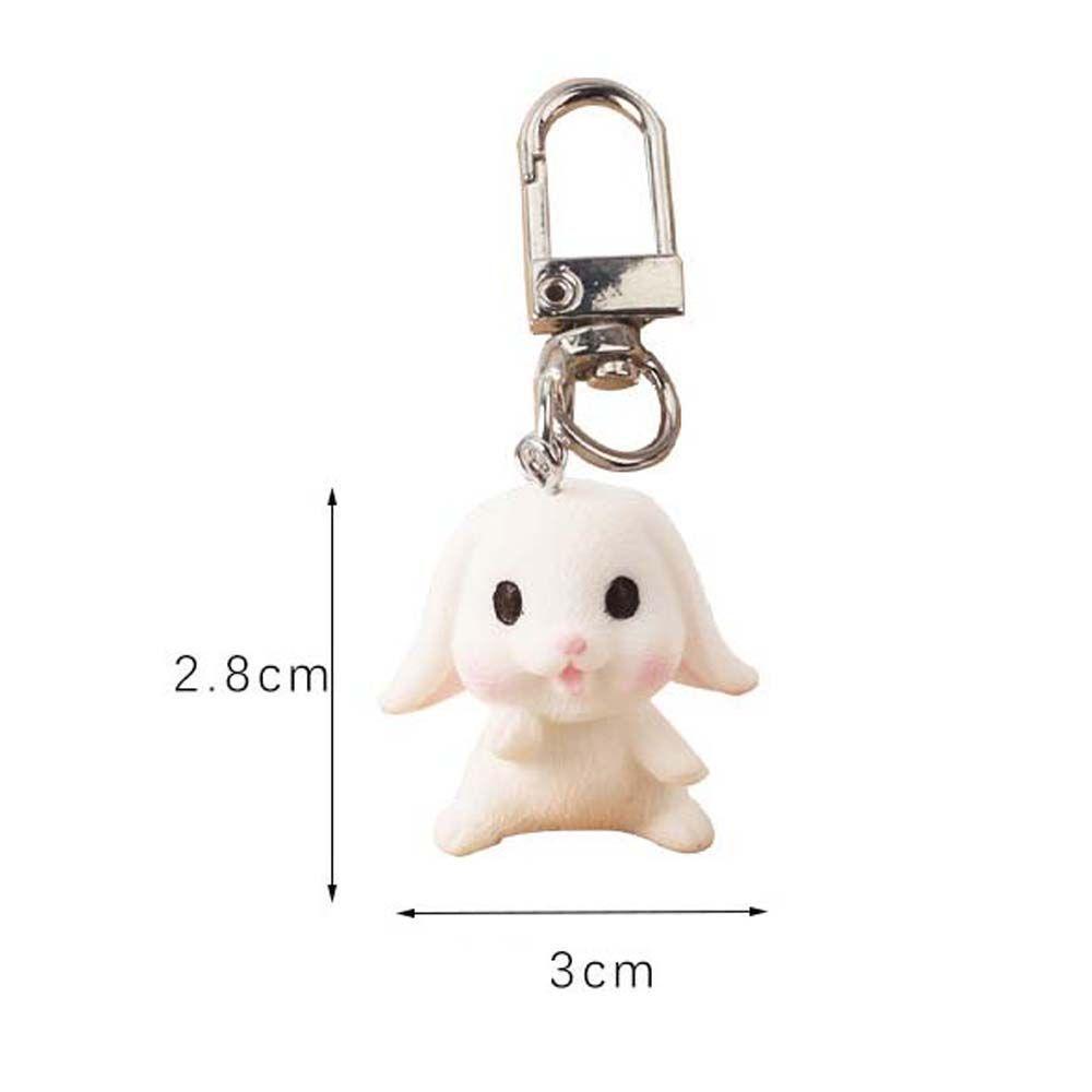 LANFY Móc Khóa Hình Thỏ Bằng Nhựa Dễ Thương