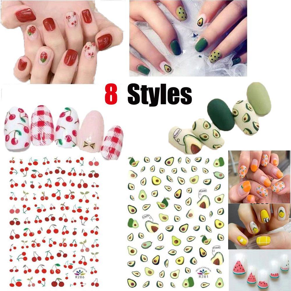 Sticker Dán Móng Nghệ Thuật Họa Tiết Cầu Vồng Mới