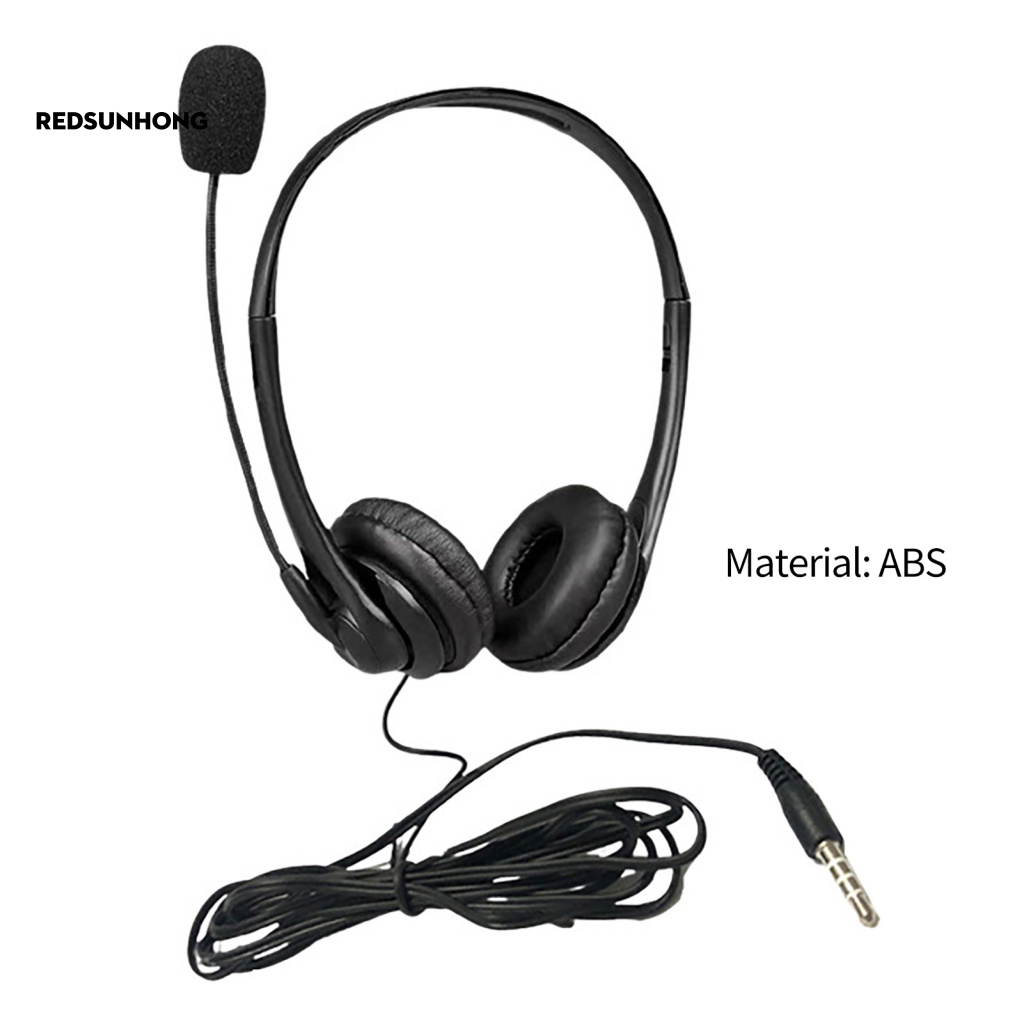 Tai Nghe Chụp Tai 3.5mm Kèm Micro Siêu Bền Tiện Dụng Cho Văn Phòng/ Xe Tải