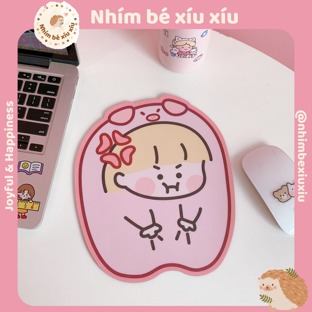 Miếng lót chuột infeel.me xinh xỉu mouse pad cute tấm di chuột chống thấm nước