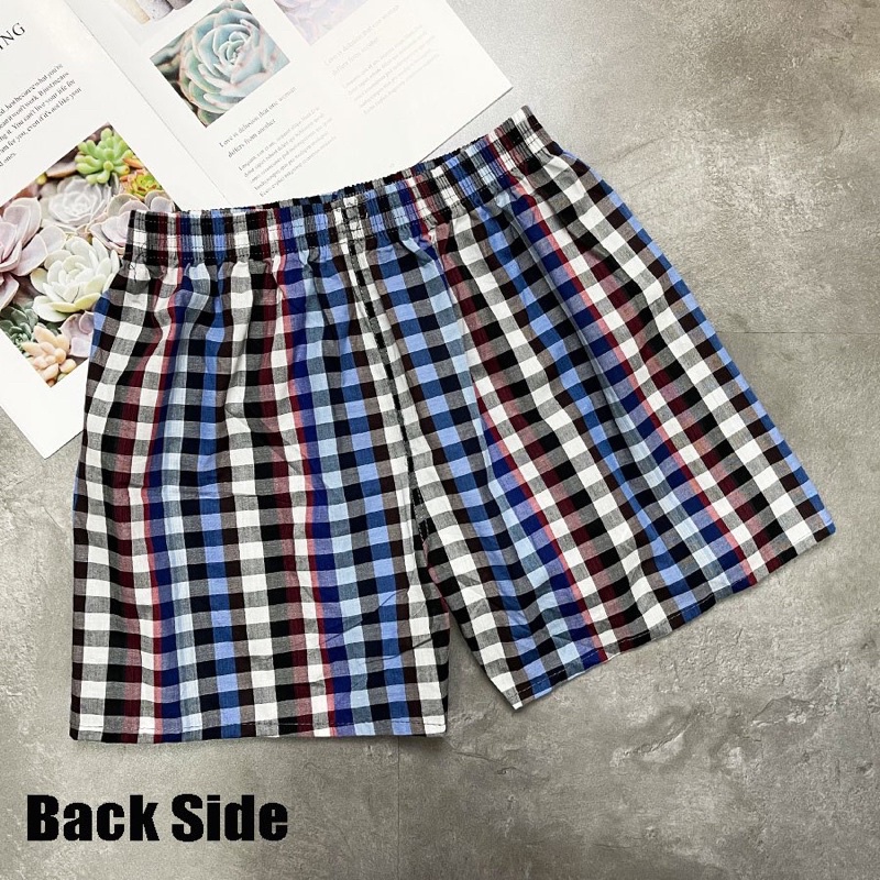 Quần đùi ca rô nam, màu ngẫu nhiên