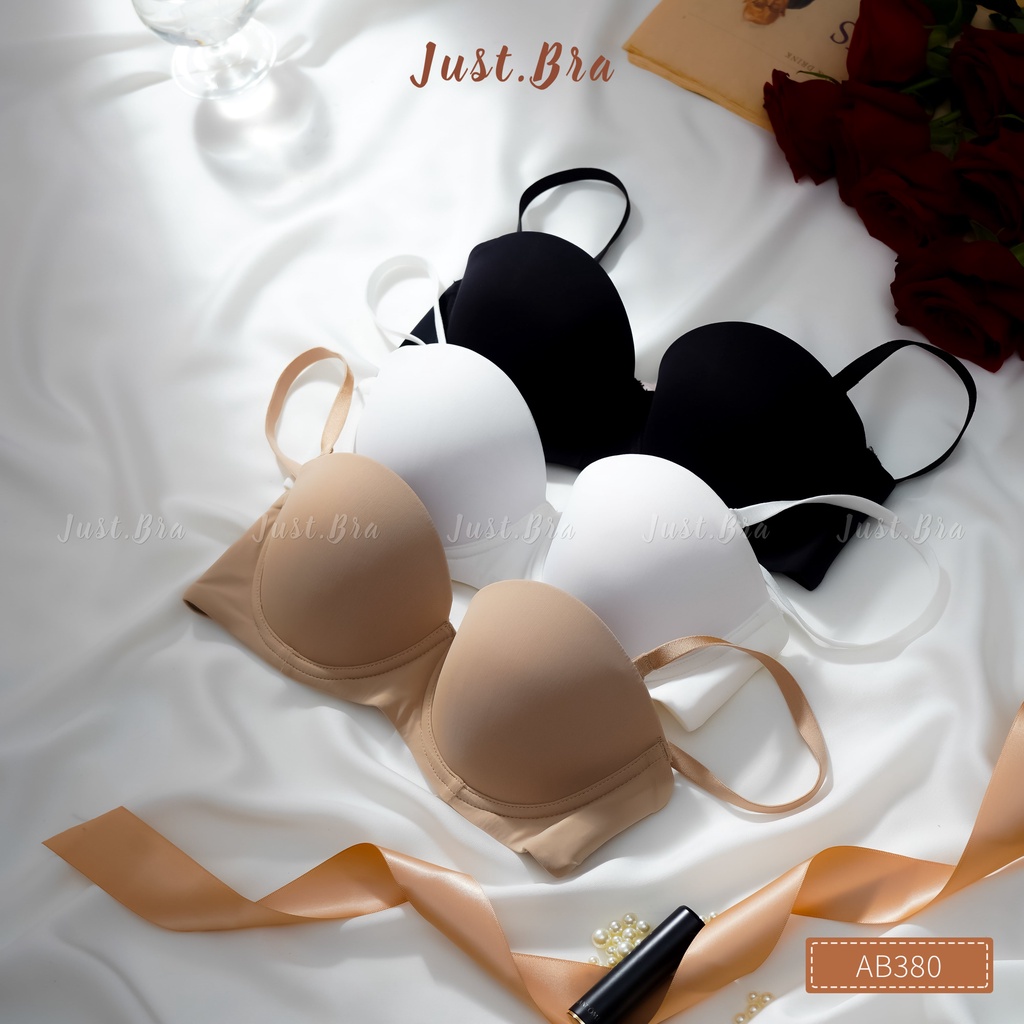 Áo ngực Just Bra có gọng thiết kế cup ngang nâng đẩy tôn dáng cực xinh AB380