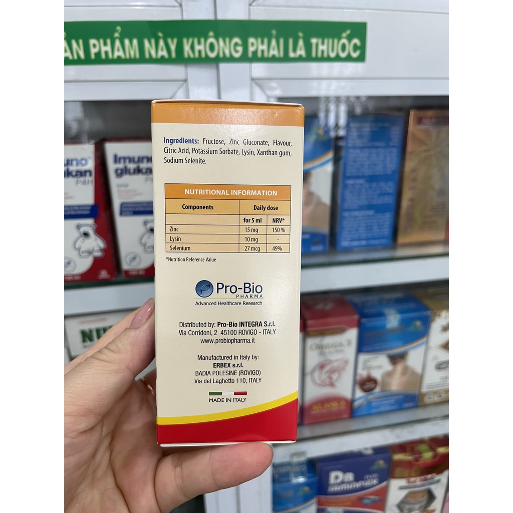 Siro ZinC Plex - Bổ sung Kẽm, Lysine, Selen giúp bé tăng đề kháng, ăn ngon - 100ml