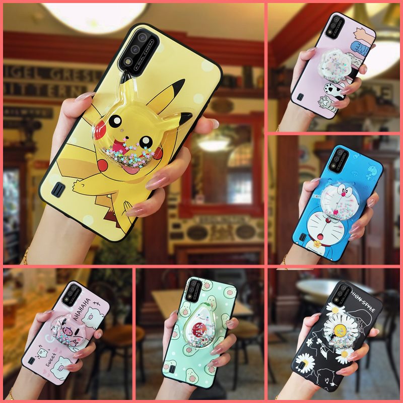 Ốp điện thoại TPU dẻo họa tiết hoạt hình dễ thương chống nước / vỡ siêu bền dành cho Itel A26 / A37