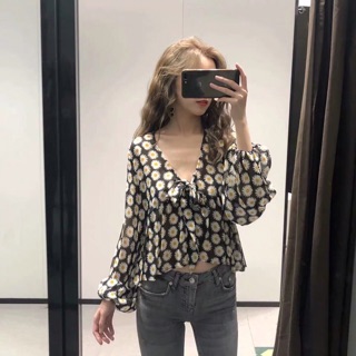 Áo peplum hoa cúc