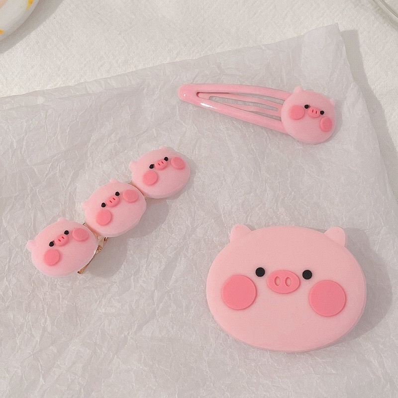 Set 3 Kẹp bé Heo hồng xinh siêu kute , mẫu mới đáng yêu