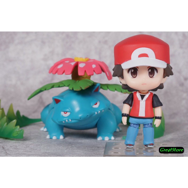 Mô hình RED và các Pokemon 425a, 425b , 425c Q mode cử động được