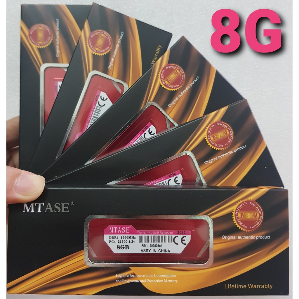 Ram 𝐌𝐓𝐀𝐒𝐄 có tản DDR4 8G/2666 - Bảo hành 36 tháng
