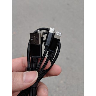 Cáp 3 trong 1 Remax (Lightning-Micro USB-Type C)