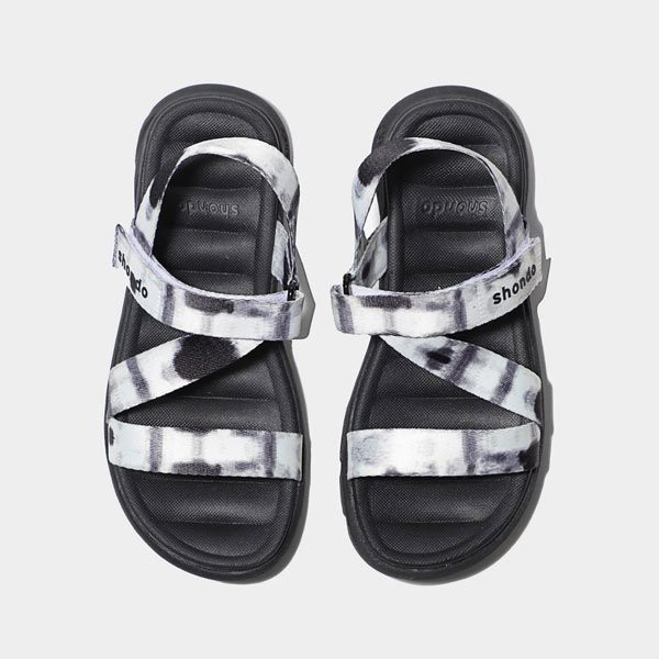 Sandal Shondo F6 sport đế đen loang khói đen F6S1011