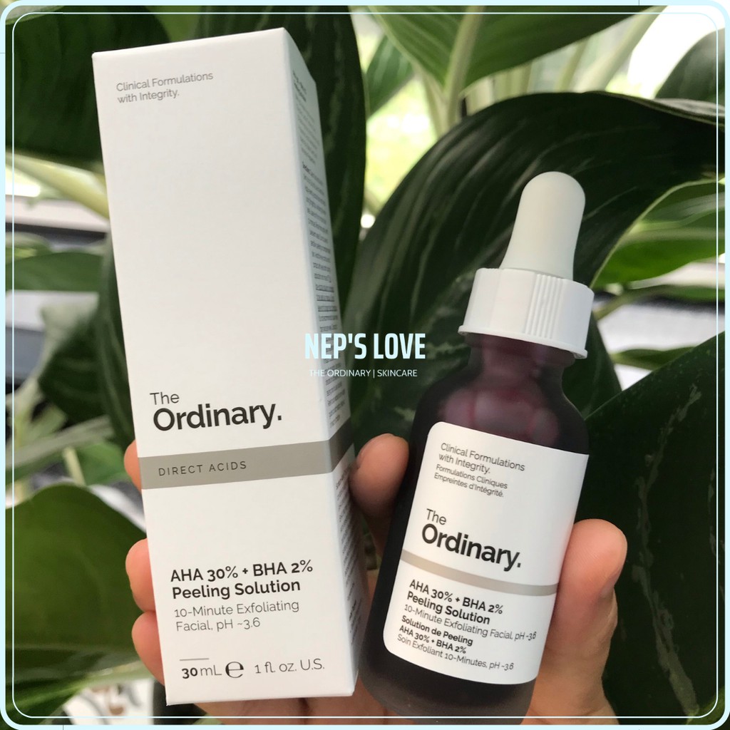 Serum tẩy tế bào chết hoá học AHA 30% + BHA 2% Peeling Solution_THE ORDINARY (BILL CANADA) 30ML