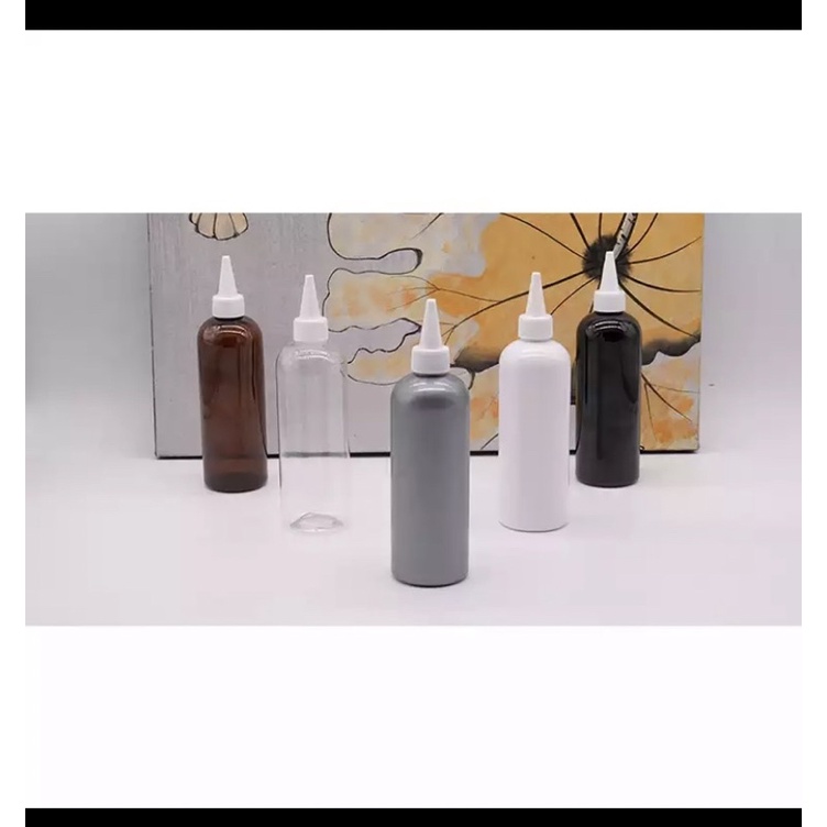 CHAI PET NẮP NHỌN NHỎ GIỌT 100ml / 200ml / 250ml / 300ml - Bình nhựa Chiết mỹ phẩm Trong suốt / nâu xanh/ trắng đựng mực