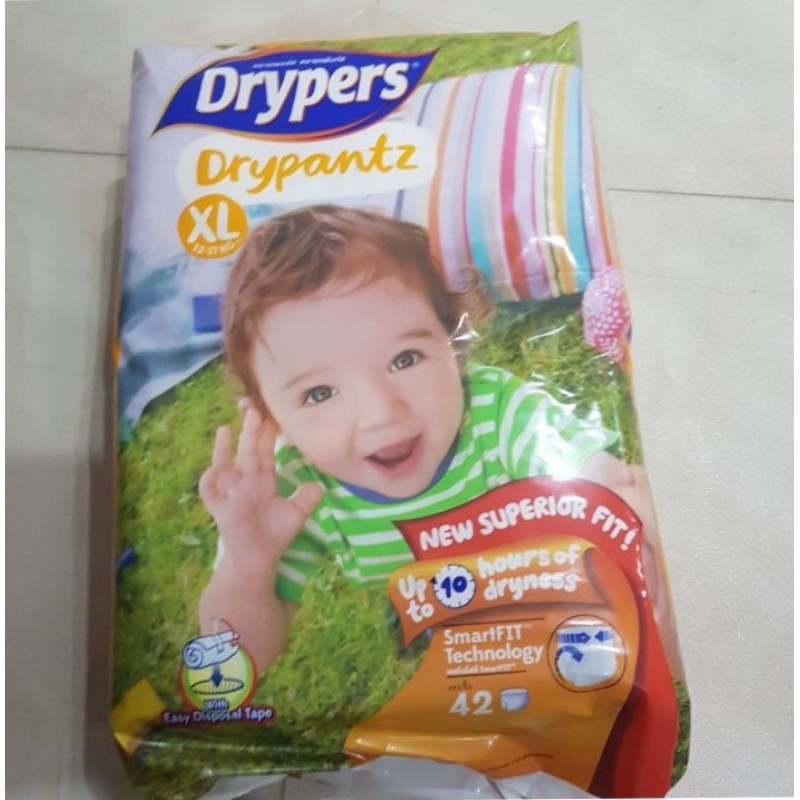 Tã Quần Cho Bé Drypantz Drypers L48/XL42 (48/42 Miếng / Gói)