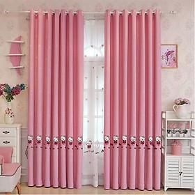 RÈM CỬA KITTY THÊU CHỈ NỔI
