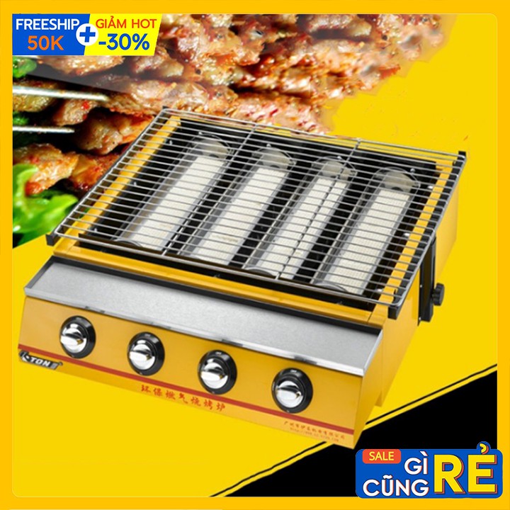Bếp nướng BBQ, nướng hải sản bằng Gas cao cấp 4 đầu đốt lớn ETON ET-K255