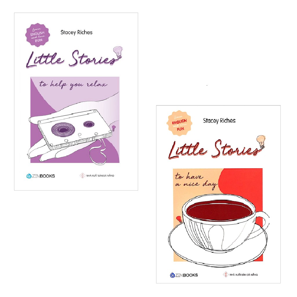 Sách Zenbooks - Combo Little Stories - To Help You Relax + To Have A Nice Day (2 cuốn)