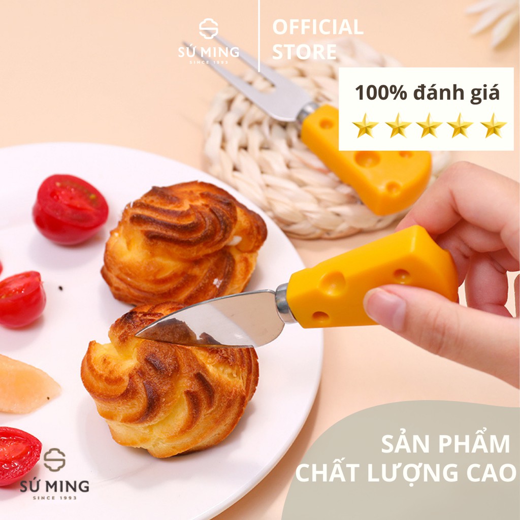 [LẺ] Dao Dĩa Phô Mai [INOX 304] [CAO CẤP], sang trọng đẳng cấp, giao hàng nhanh chóng.