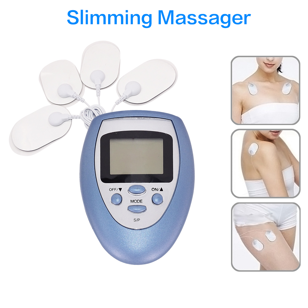 Máy massage điện kỹ thuật số Tens Ems 8 chế độ liệu pháp vật lý châm cứu cơ bắp làm nóng massage vai cổ