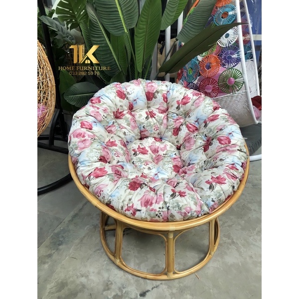 Ghế papasan mây thật