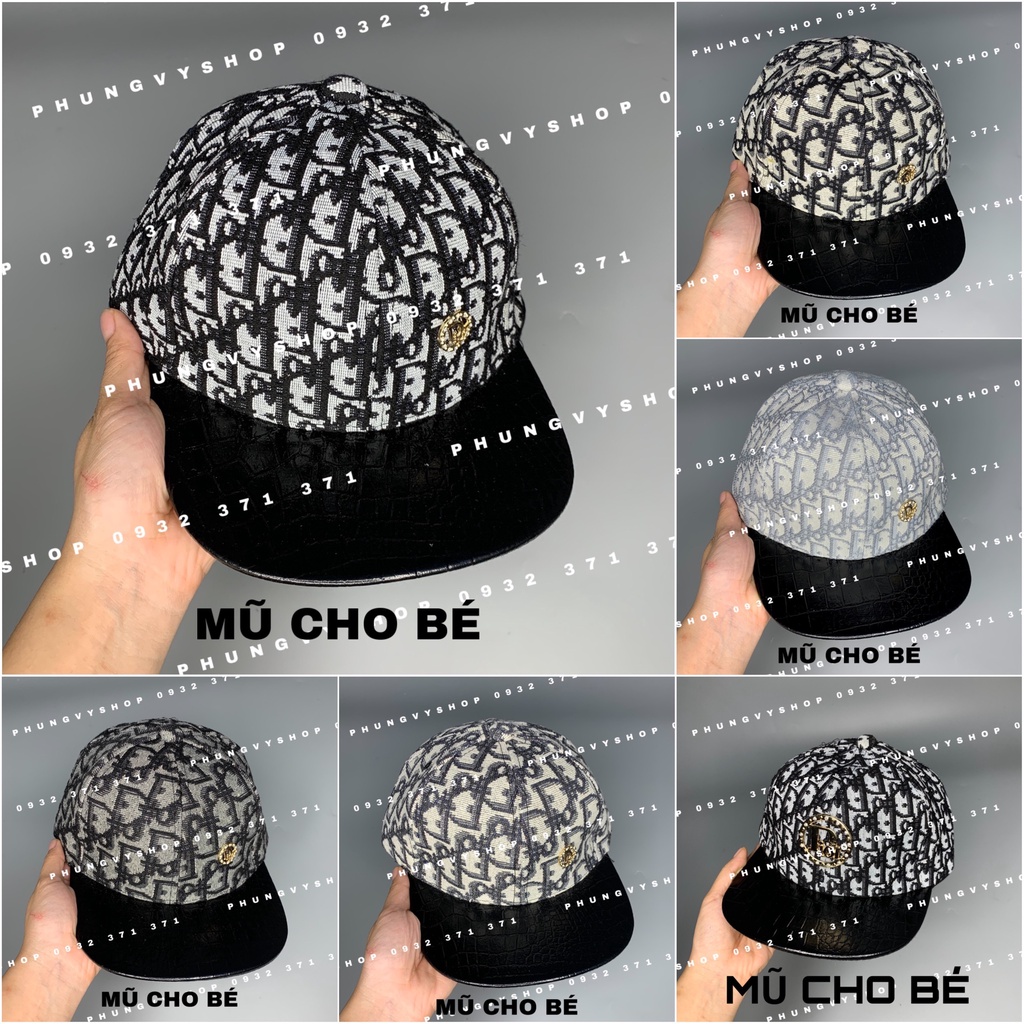 Bé 2.5-7 tuổi/ Mũ lưỡi trai bóng chày hiphop bé trai gái phungvyshop- nón kết trẻ em DỆT DI TRUNG
