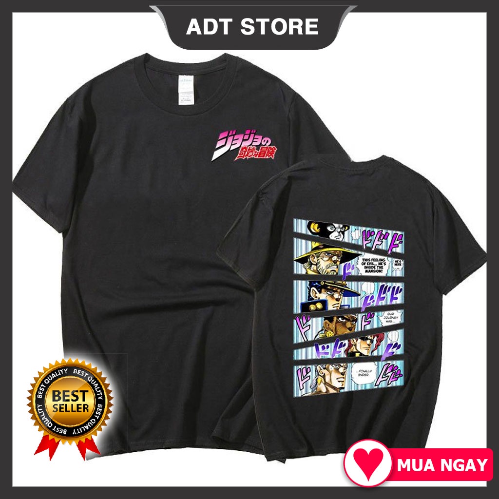 BST Áo Thun Tay Ngắn In Hình Anime Jojo Bizarre Adventure uniex nam nữ nhiều mẫu HOT độc đẹp bán chạy