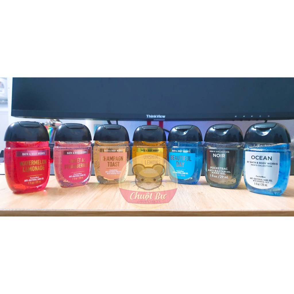 [𝐒Ẵ𝐍] 𝐆𝐞𝐥 𝐫ử𝐚 𝐭𝐚𝐲 𝐤𝐡ô bath & body works 💯 sạch khuẩn, chiết xuất nước hoa, thơm dai, chai mini 29ml | BigBuy360 - bigbuy360.vn
