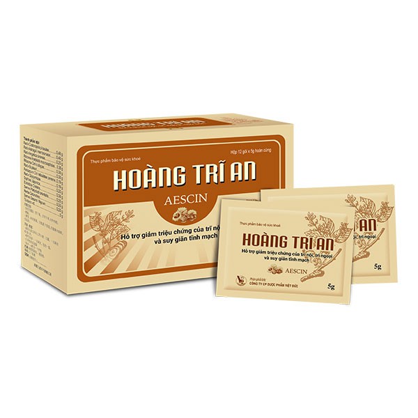 Hoàng Trĩ An – Hỗ trợ điều trị trĩ nội, trĩ ngoại (hộp 12 gói)