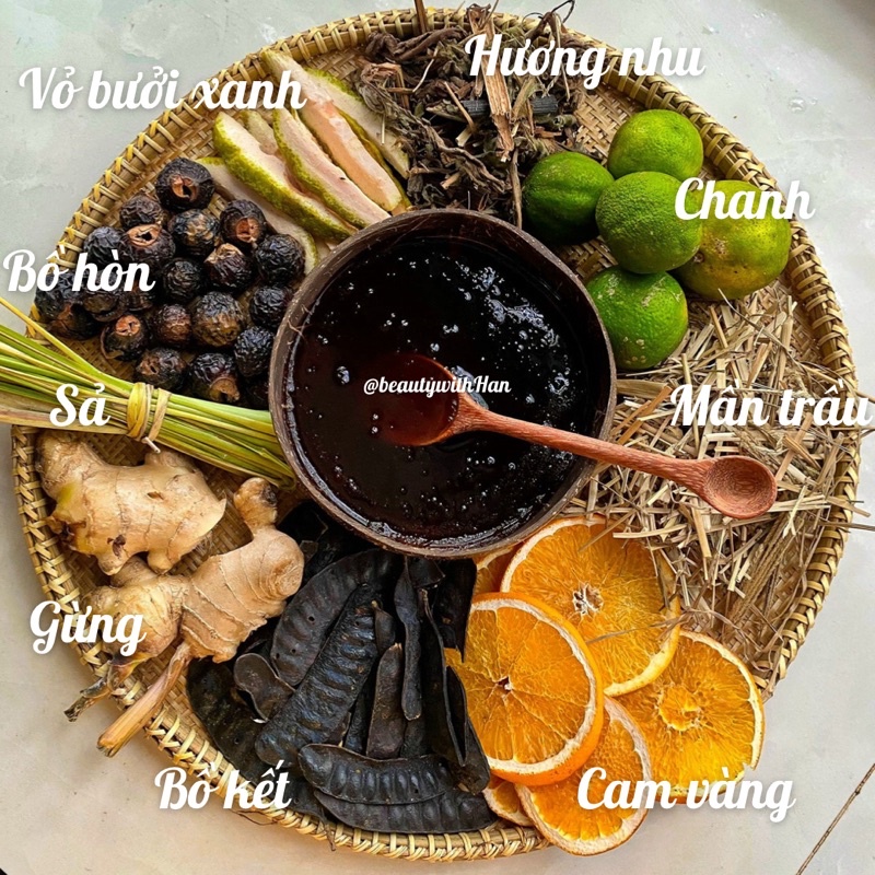 Dầu gội thảo dược Bồ Kết giúp mọc tóc giảm rụng - HERBAL SHAMPOO @beautywithHan