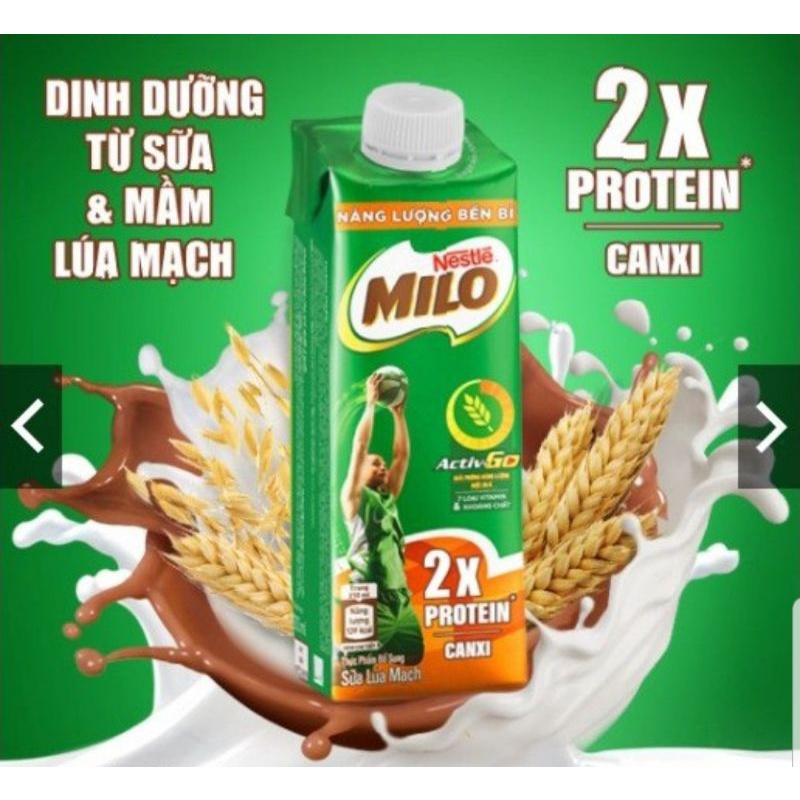 [SALE HOT] THÙNG 24 HỘP SỮA NẮP VẶN LÚA MẠCH NESTLÉ MILO TEEN