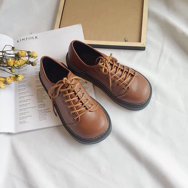 Giày Ulzzang Harajuku nữ da mềm