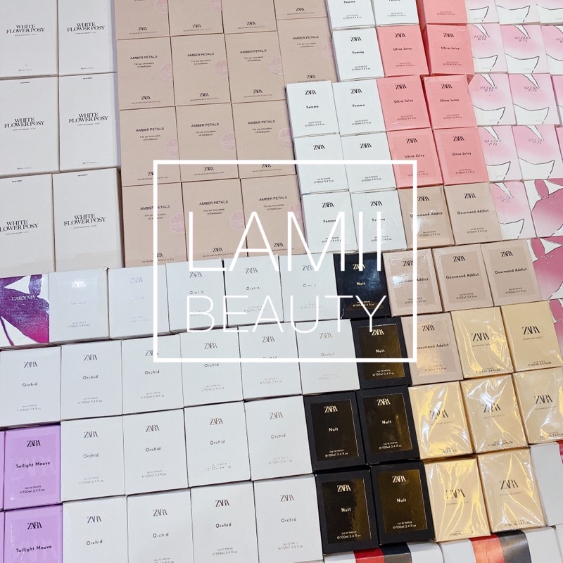 MẪU MỚI CÓ BILL SPAIN-Nước hoa ZARA chính hãng Wonder rose/Gardenia/Red vanilla/ Black amber/Femme /Orchid- LAMII BEAUTY