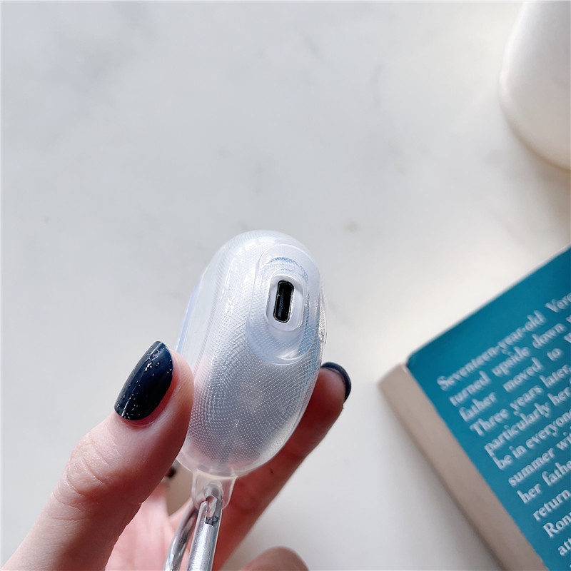 Vỏ Bảo Vệ Hộp Đựng Tai Nghe Trong Suốt In Hoạt Hình Spaceman Pro 6