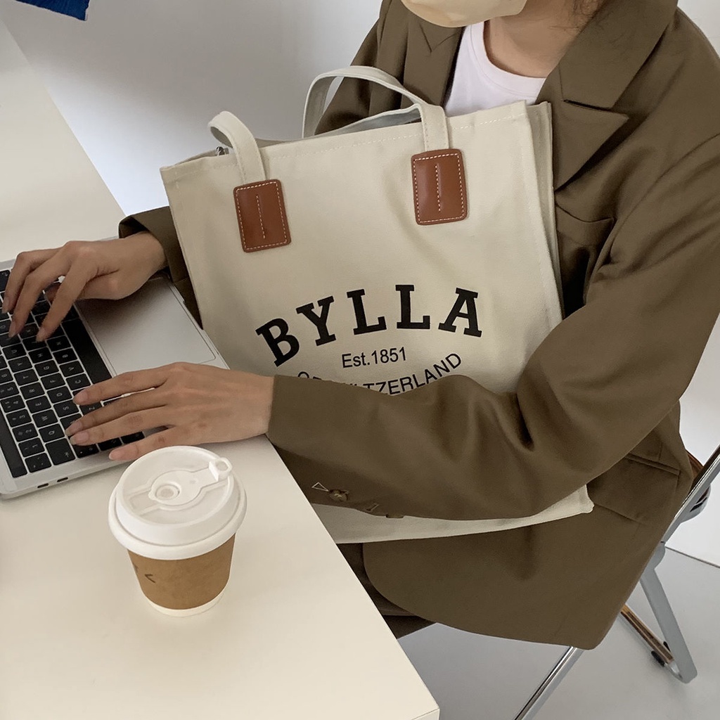 Túi Xách Canvas Cỡ Lớn Thời Trang Cho Nữ