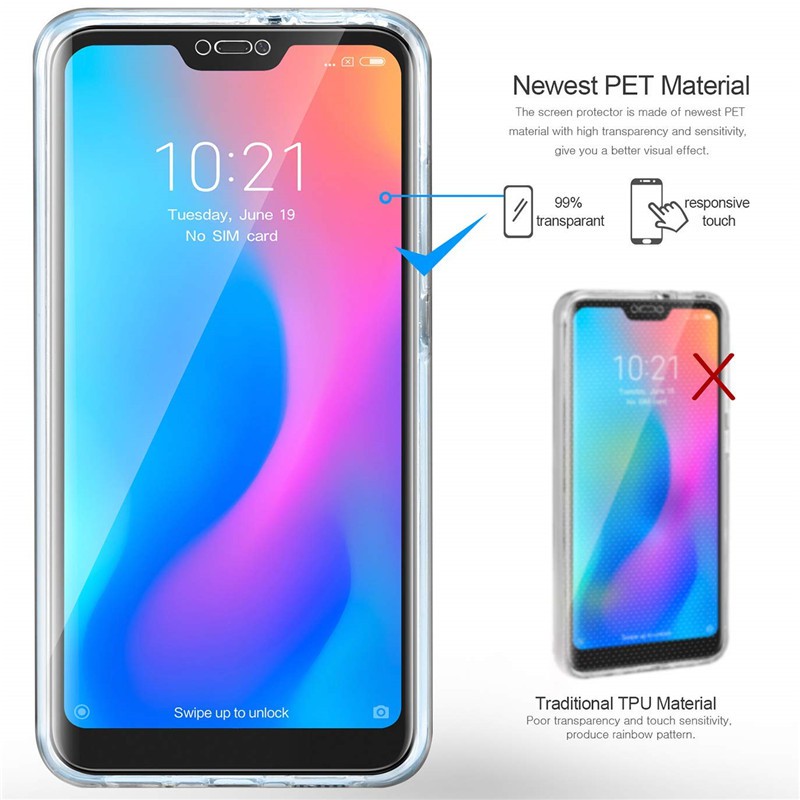 ốp điện thoại Silicone Trong Suốt 360 Độ Cho Xiaomi Mi Note 10 Lite 9t Pro A3 A2 A1 9 8 Se Lite Note10 Poco F2 Pro F1