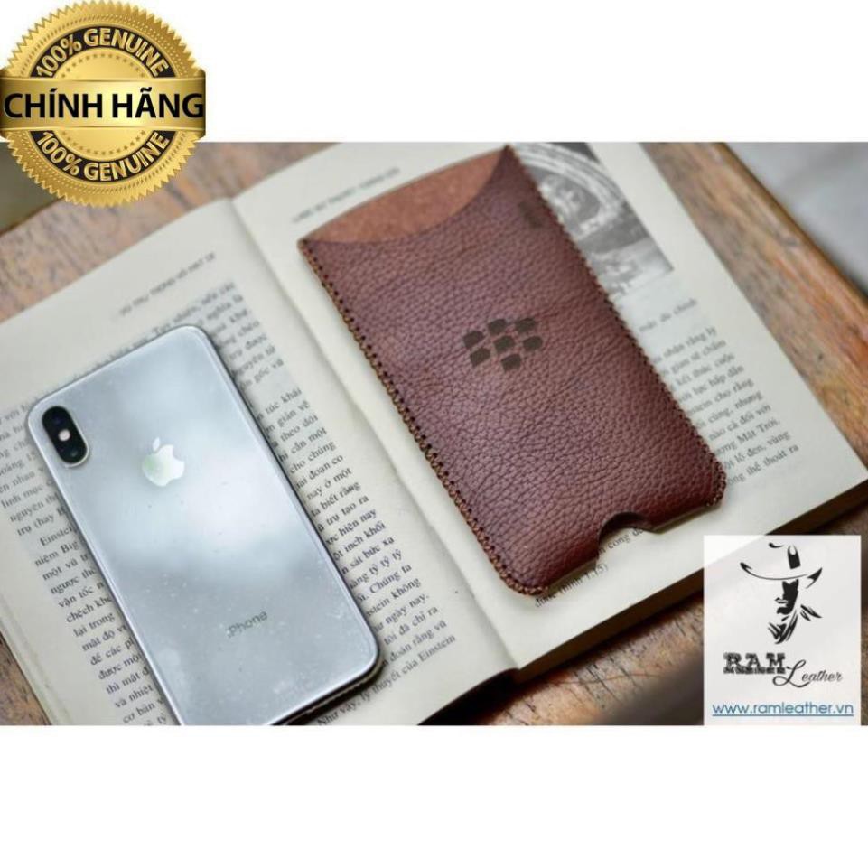 Bao Da Blackberry Da Bò Thật Rất Đẹp Vân Hạt Key1 Ram H2 - Hàng Chính Hãng Ram Leather