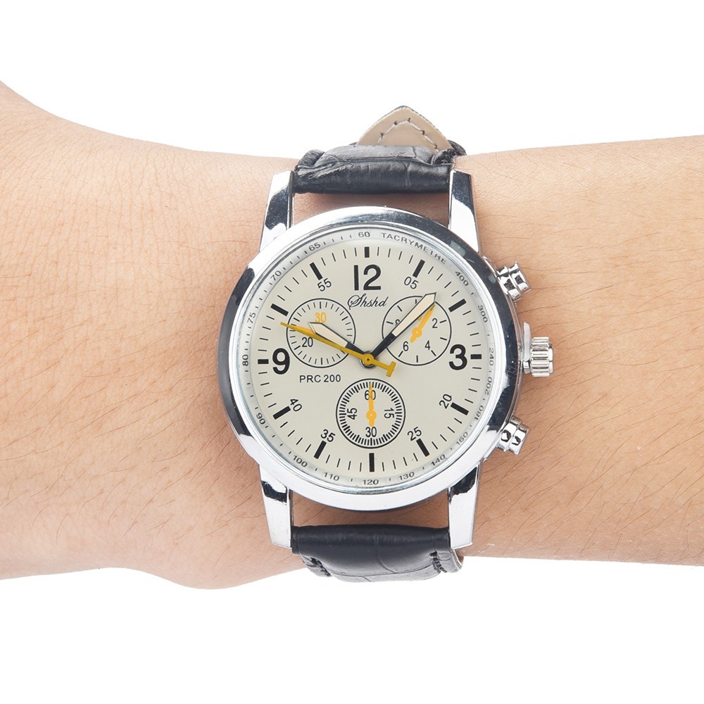 Đồng hồ thạch anh mặt số La Mã dây da sang trọng | BigBuy360 - bigbuy360.vn